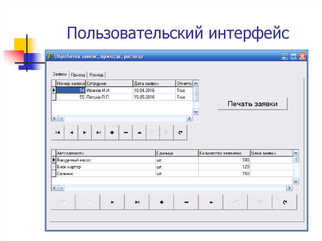 Пользовательский интерфейс картинки