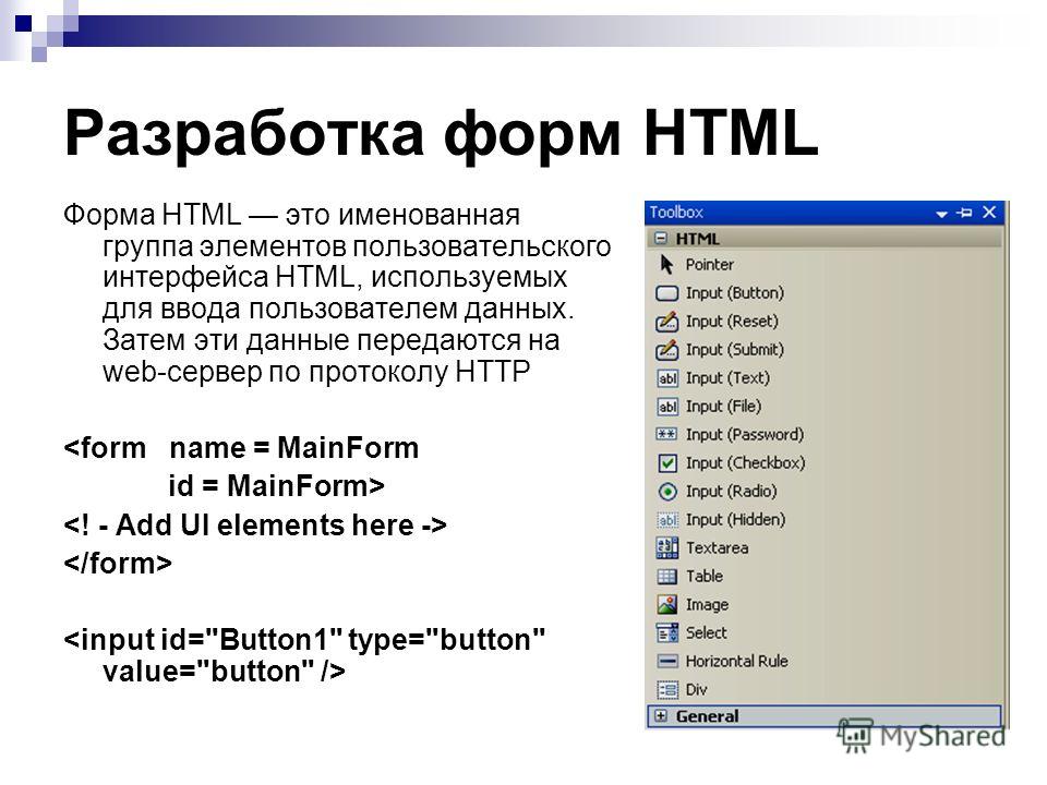 Формы html