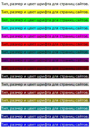 Какого цвета страницы. Сочетание цветов шрифта и фона. Цвет шрифта на фоне. Сочетание цветов в шрифтах.