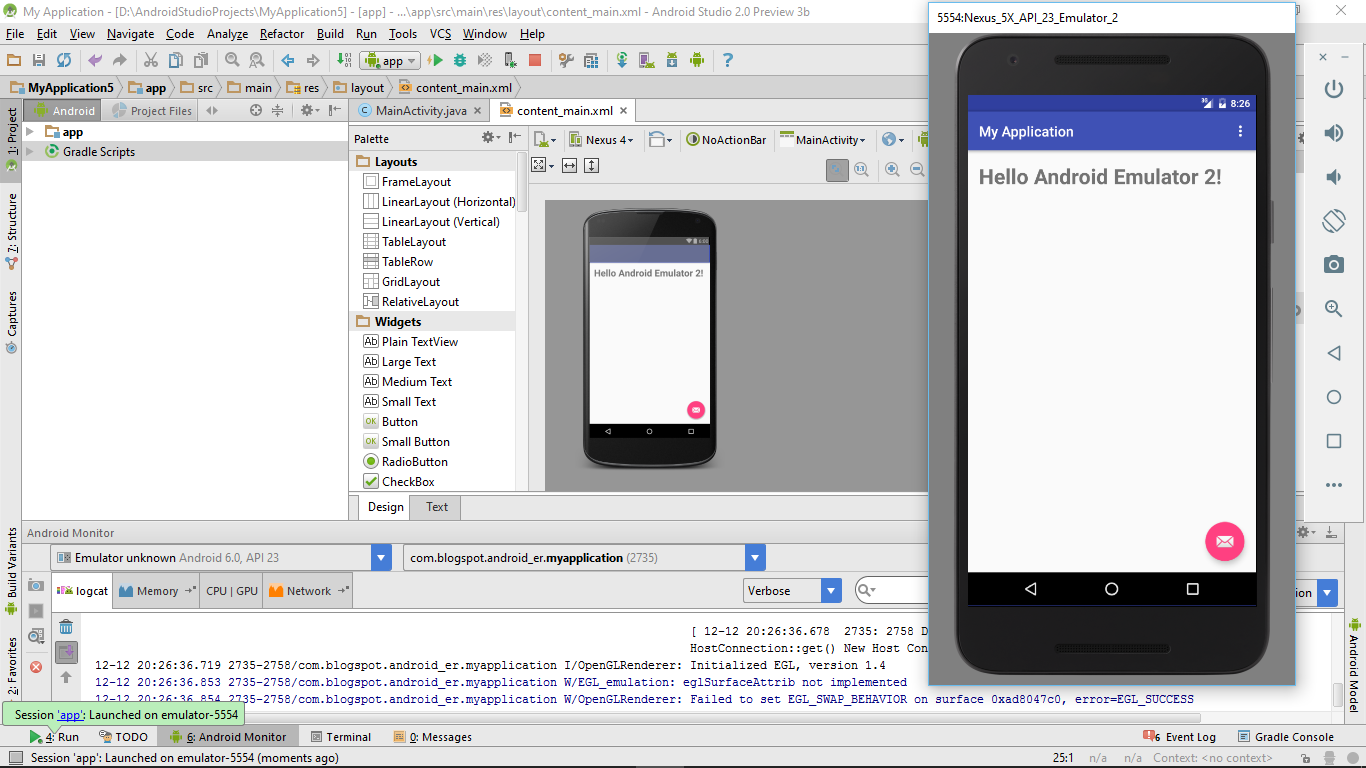 Сделать фото android studio