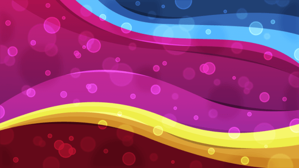 Abstract Waves with Bokeh vector