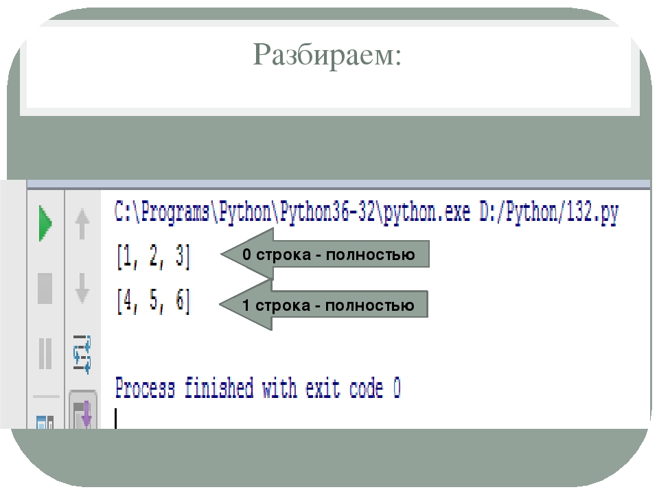 Двумерные массивы python презентация