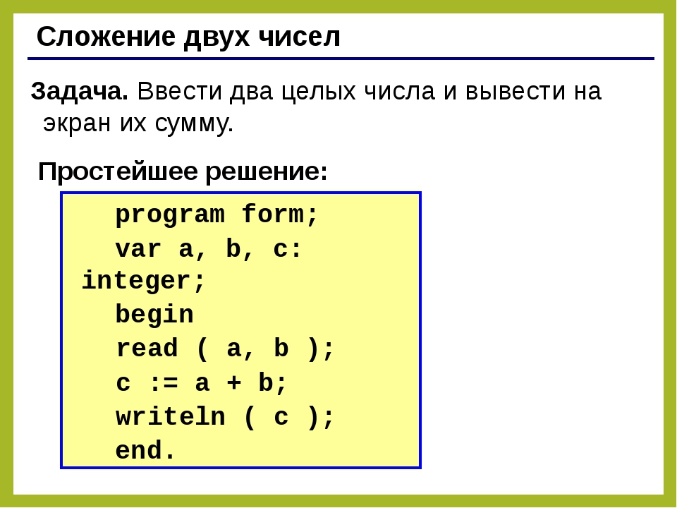 Произведение двух целых чисел. Программа сложения двух чисел Паскаль. Паскаль сумма двух чисел. Программа на Паскале сумма двух чисел. Сложение двух цифр на Паскале.