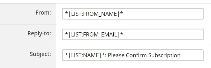  Письмо-подтверждение в блочном редакторе MailChimp
