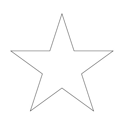 Как нарисовать звезду с помощью линейки
