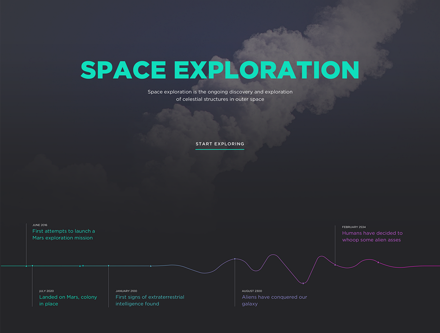 Space Exploration Web Template