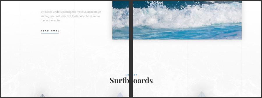 Surfing PSD Template