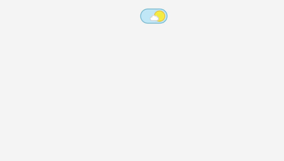 Demo image: Pure CSS Day/Night Toggle Swith