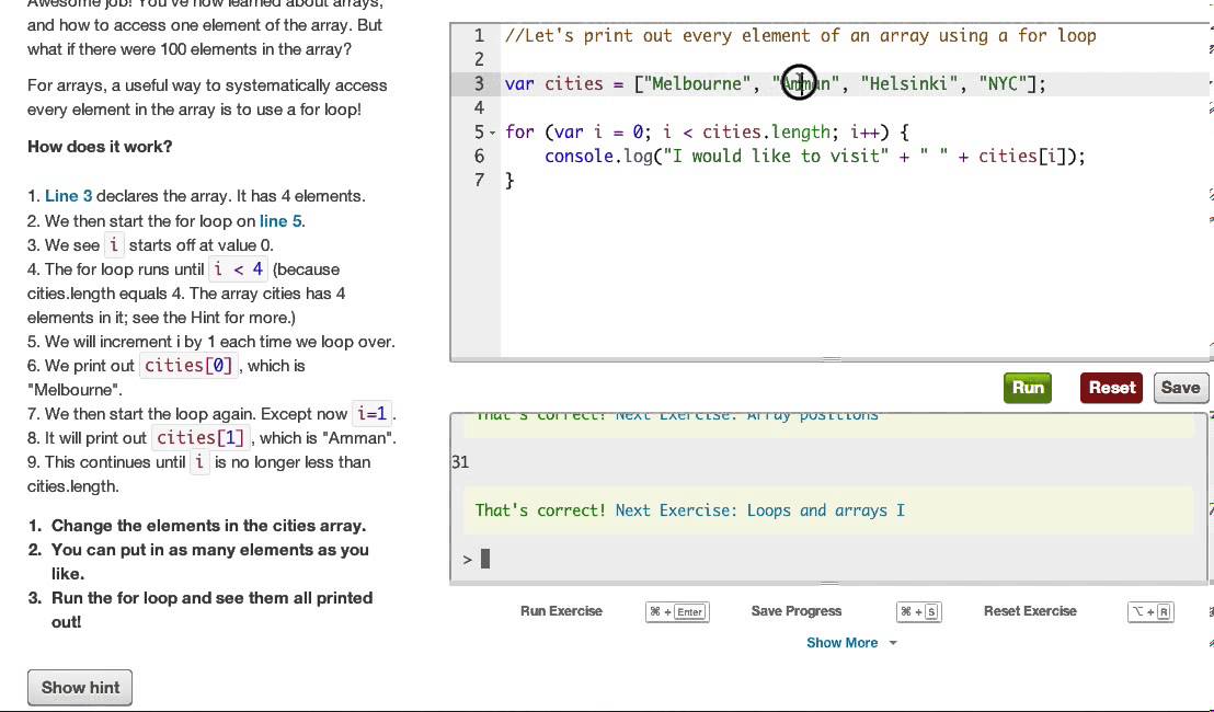 javascript for each array