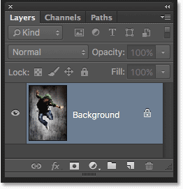 The Layers panel in Photoshop.