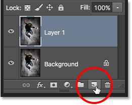 Pressing and holding Ctrl (Win) / Command (Mac) while clicking the New Layer icon.