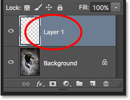 Photoshop automatically gives new layers generic names. Image © 2016 Photoshop Essentials.com.