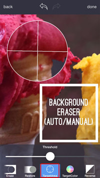 Make Photo Background Transparent - Make Use of the Target Area Tool