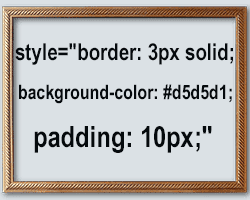 Как заключить текст в рамку как сделать рамку html вокруг текста