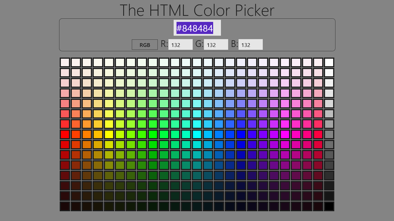 CSS Color Picker