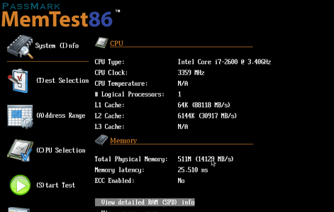 MemTest86 – оценка памяти компьютера