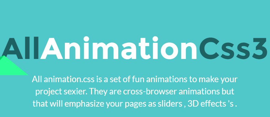 All Animation : jQuery CSS3 Multiple Animation Plugin