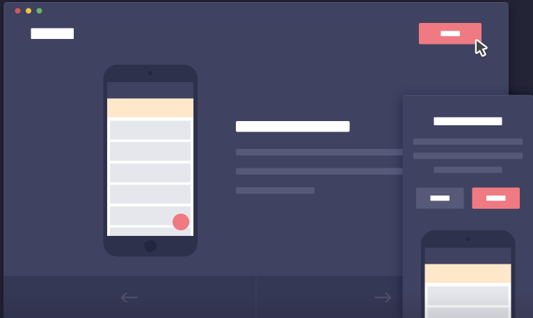 Mobile App Introduction Template with CSS3 & jQuery