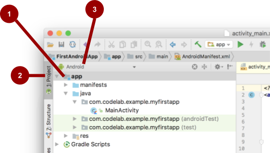 Интерфейс Android Studio