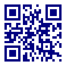 Blue QR-code