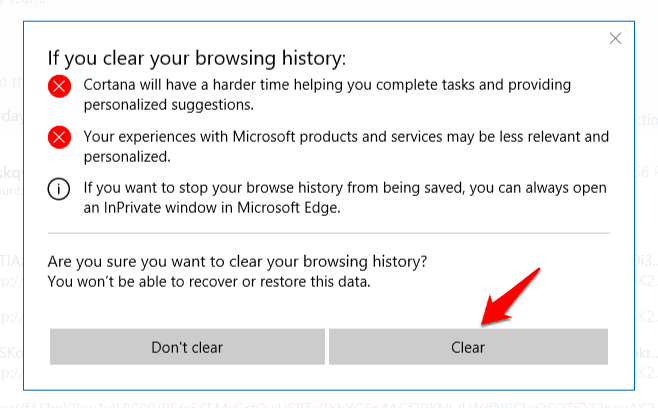how to clear browser history